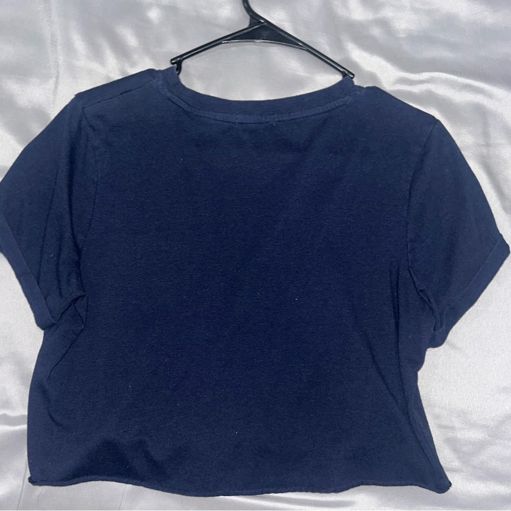 Blue Cropped Tee - Picture 2 of 4